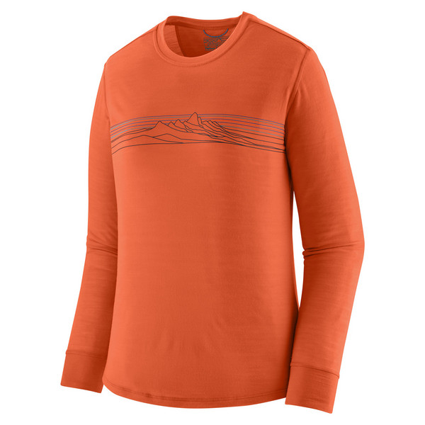 W'S L/S CAP COOL MERINO BLEND GRAPHIC SHIRT Damen - Funktionsshirt