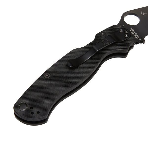 Spyderco PARA-MILITARY 2 BLACK G10 PLAIN - Klappmesser Ansicht 5