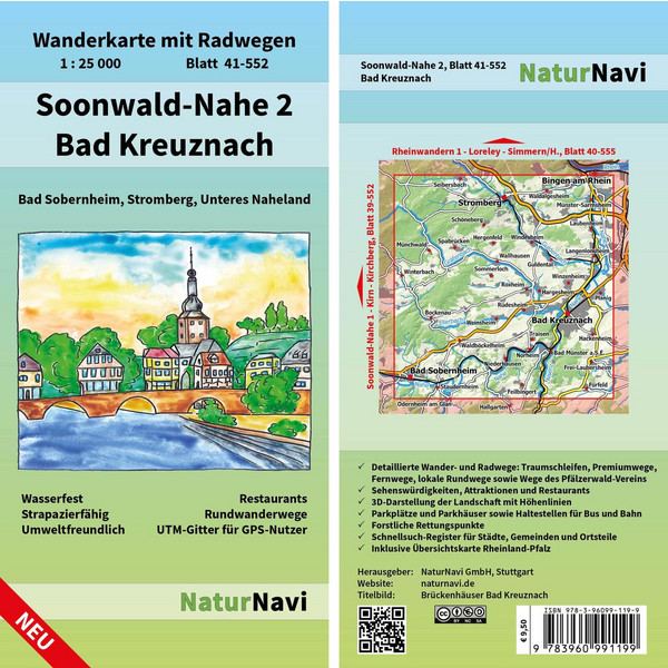 SOONWALD-NAHE 2 - BAD KREUZNACH 1:25 000 - Wanderkarte Ansicht 1