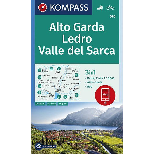 KOMPASS WANDERKARTE ALTO GARDA, LEDRO, VALLE DEL SARCA Ansicht 1