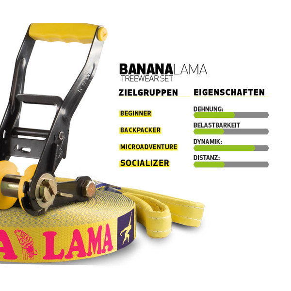 Gibbon BANANALAMA TREEWEAR SET - Slackline Ansicht 5