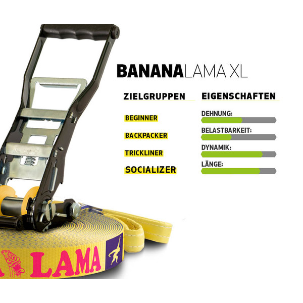 Gibbon BANANALAMA XL TREEWEAR SET - Slackline Ansicht 8