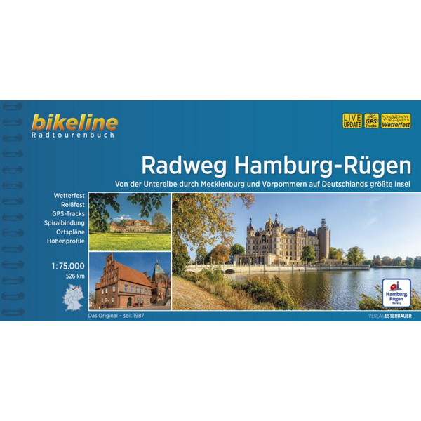 RADFERNWEG HAMBURG-RÜGEN - Radwanderführer Ansicht 1