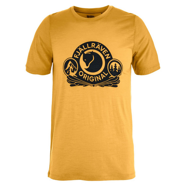 ABISKO WOOL CLASSIC SS M Herren - T-Shirt-OCHRE