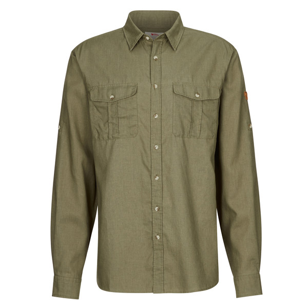 ÖVIK TRAVEL SHIRT LS M Herren - Outdoor Hemd-GREEN