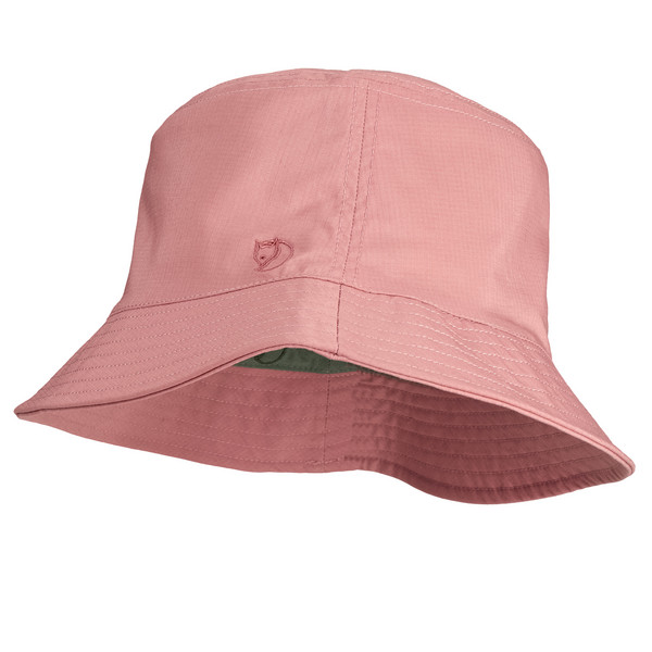 REVERSIBLE BUCKET HAT Unisex - Fischerhut-DUSTY ROSE-FOSSIL
