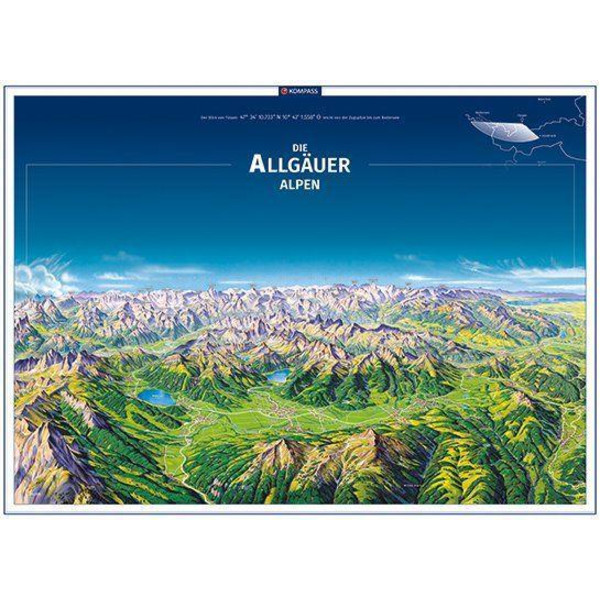 PANORAMA DIE ALLGÄUER ALPEN, POSTER