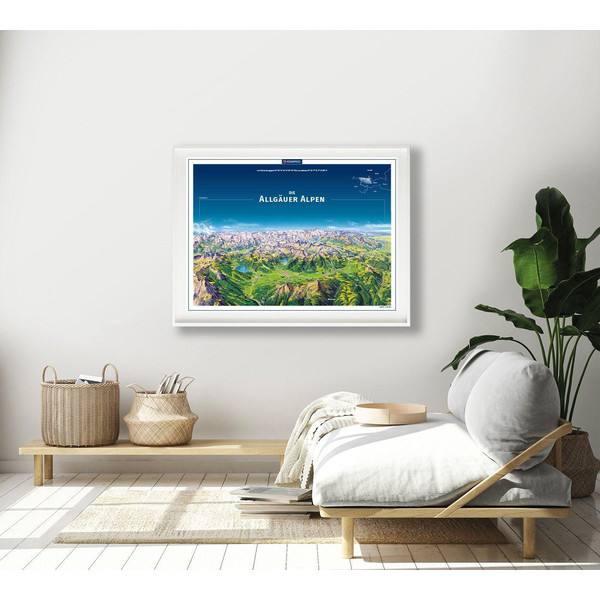 KOMPASS PANORAMA DIE ALLGÄUER ALPEN, POSTER Ansicht 2