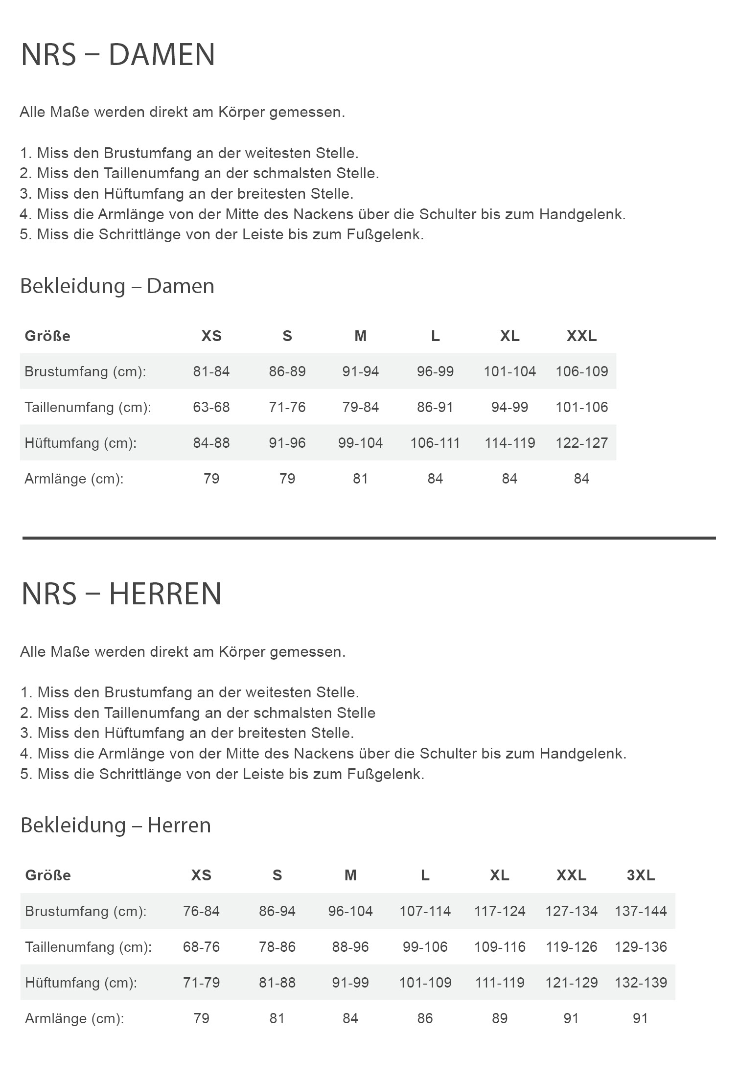 NRS M'S HYDROSKIN GLOVES Herren - Paddelhandschuhe Größentabelle