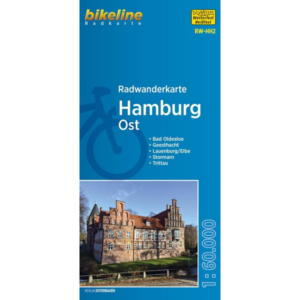RADWANDERKARTE HAMBURG OST 1:60 000 - Fahrradkarte Ansicht 1