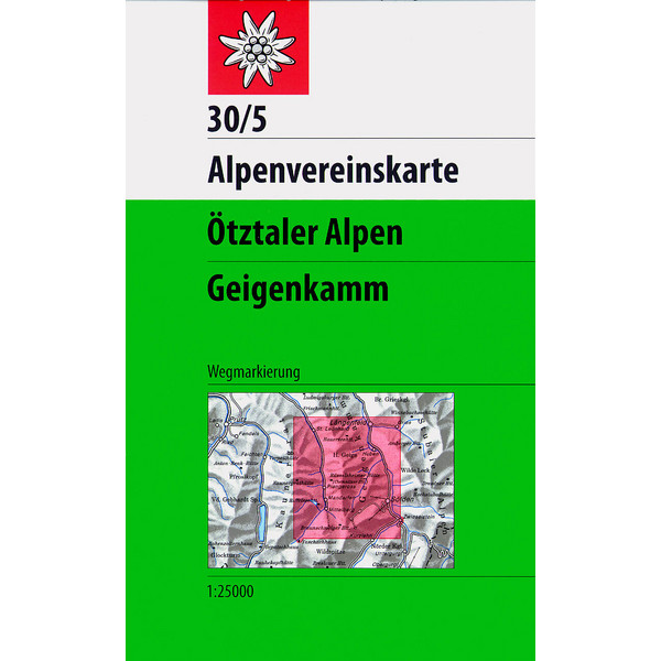 ÖTZTALER ALPEN, GEIGENKAMM 1:25 000 - Wanderkarte Ansicht 1
