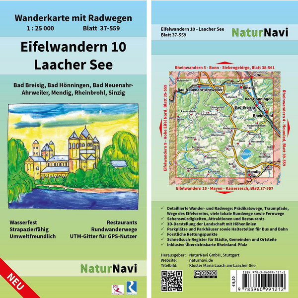 EIFELWANDERN 10 - LAACHER SEE 1:25 000 - Wanderkarte Ansicht 1