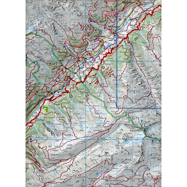 SIMPLON - ALETSCH GOMS 42 WANDERKARTE 1:40 000 Ansicht 3