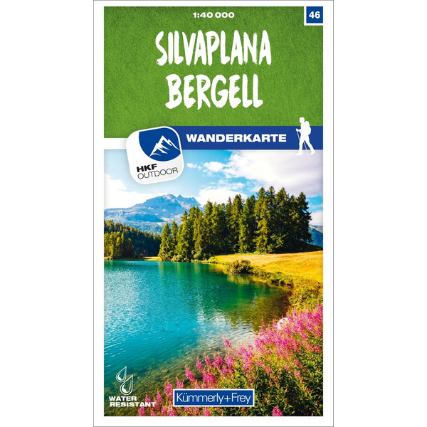 SILVAPLANA - BERGELL 46 WANDERKARTE 1:40 000 MATT LAMINIERT Ansicht 1
