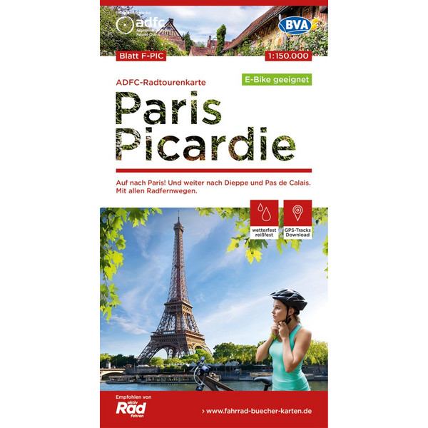 ADFC-RADTOURENKARTE F-PIC PARIS PICARDIE,1:150.000 Ansicht 1