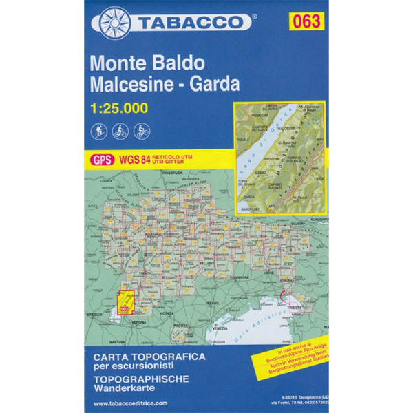 MONTE BALDO 1:25 000 - Wanderkarte Ansicht 1