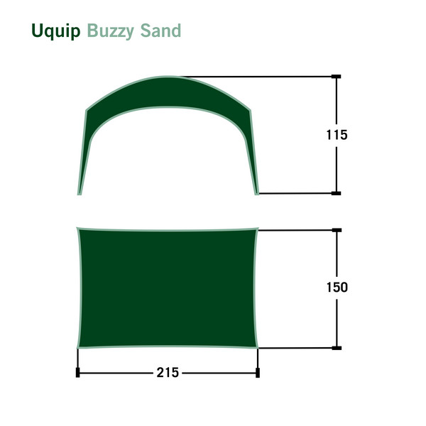 Uquip BUZZY - Strandmuschel Ansicht 2