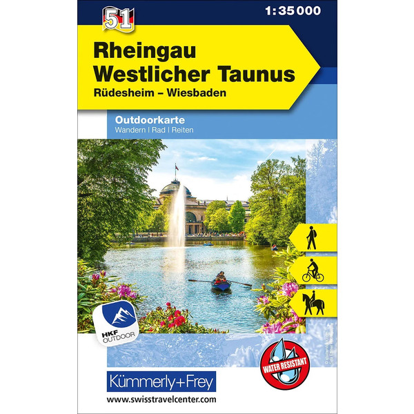 RHEINGAU WESTLICHER TAUNUS NR. 51 OUTDOOR DEUTSCHLAND - Wanderkarte Ansicht 1