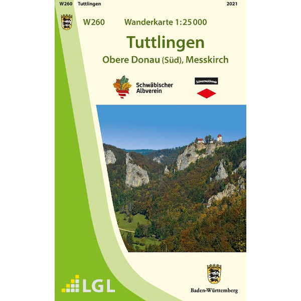 W260 WANDERKARTE 1:25000 TUTTLINGEN Ansicht 1