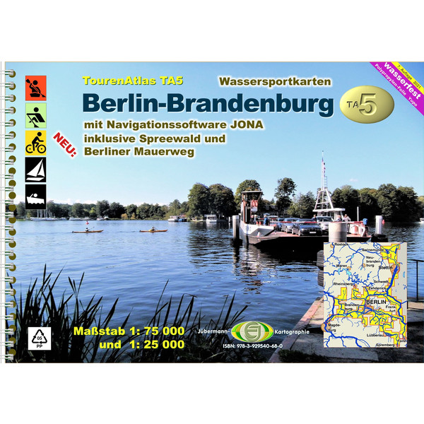 TOURENATLAS TA5 BERLIN-BRANDENBURG - Wasserkarte Ansicht 1