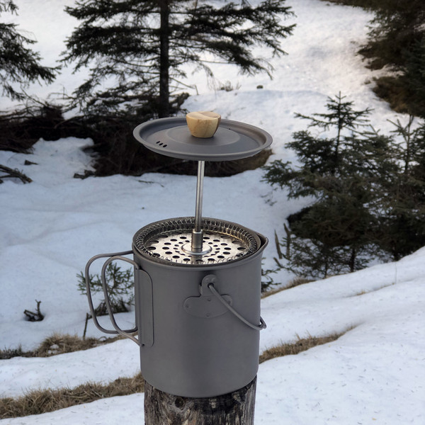 Origin Outdoors FRENCH PRESS 3 IN 1 TITAN - Kaffeepresse Ansicht 9