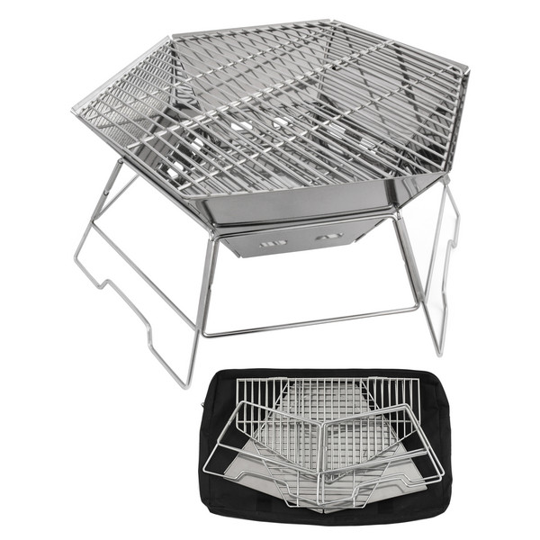 Origin Outdoors GRILL- UND FEUERSCHALE HEXAGON - Grill Ansicht 3