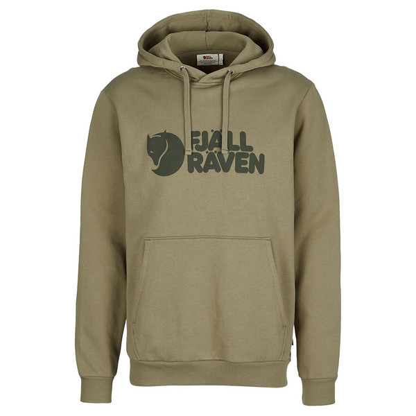 FJÄLLRÄVEN LOGO HOODIE M Herren - Hoodie-LIGHT OLIVE
