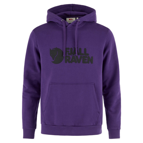 FJÄLLRÄVEN LOGO HOODIE M Herren - Hoodie-DARK VIOLET