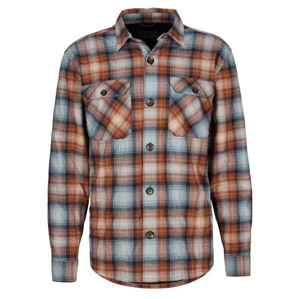SNOWCAP LINED FLANNEL L/S Herren - Flanellhemd-STEEL BLUE TIOGA PLD