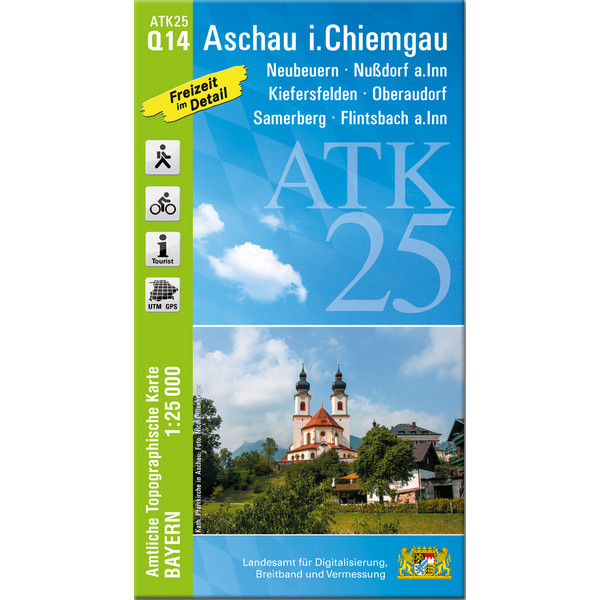 ASCHAU I.CHIEMGAU 1:25 000 - Wanderkarte Ansicht 1