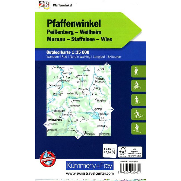 PFAFFENWINKEL NR. 28 OUTDOORKARTE DEUTSCHLAND 1:35 000 - Karte Ansicht 2