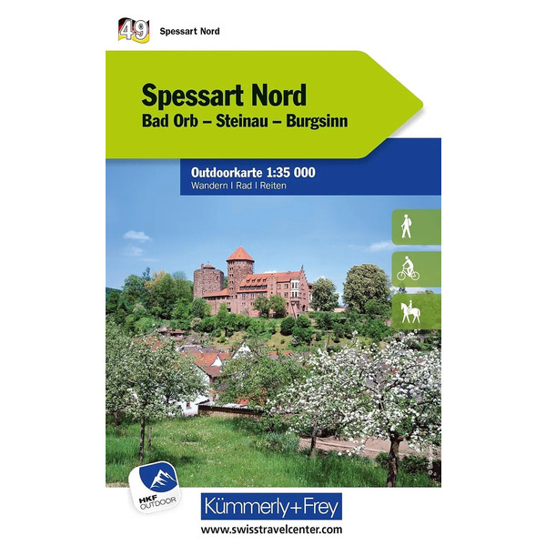 SPESSART NORD NR. 49 OUTDOORKARTE DEUTSCHLAND 1:35 000 - Wanderkarte Ansicht 1