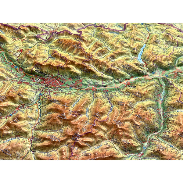 RELIEF TIROL 1:325.000 - Karte Ansicht 4