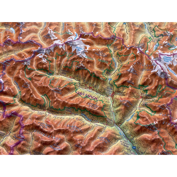 RELIEF TIROL 1:325.000 - Karte Ansicht 6