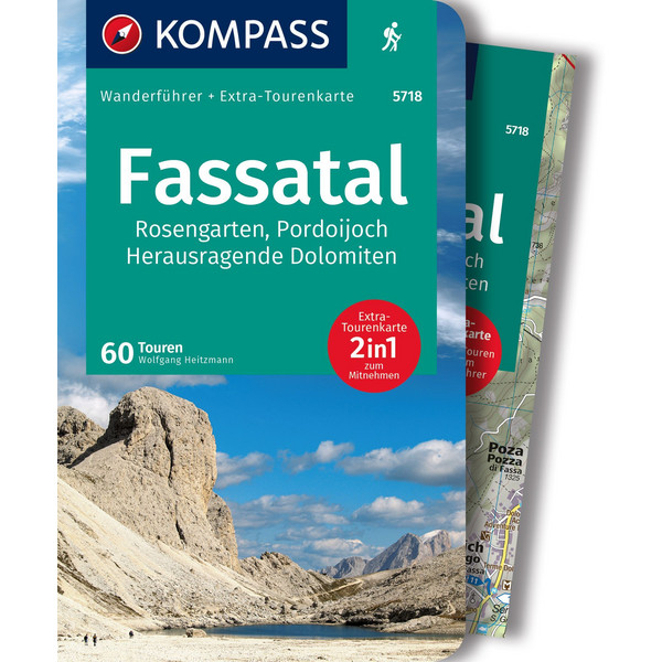 KOMPASS WANDERFÜHRER FASSATAL, ROSENGARTEN, 60 TOUREN Ansicht 1