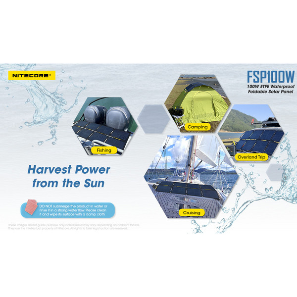 Nitecore FSP100W - Solarladegerät Ansicht 10