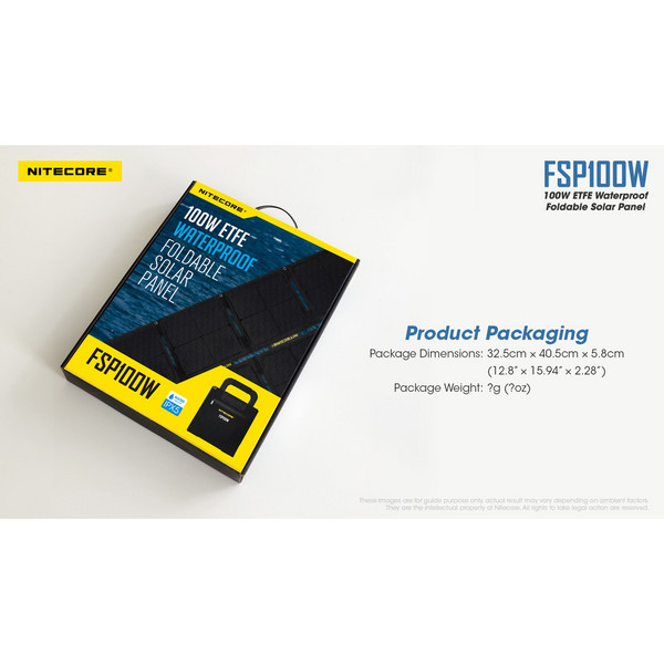 Nitecore FSP100W - Solarladegerät Ansicht 11