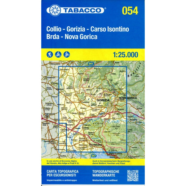 COLLIO- BRDA GORIZIA - CARSO ISNTINO 1:25 000 - Wanderkarte Ansicht 1