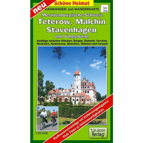 RADWANDER- UND WANDERKARTE MECKLENBURGISCHE SCHWEIZ, TETEROW Ansicht 1