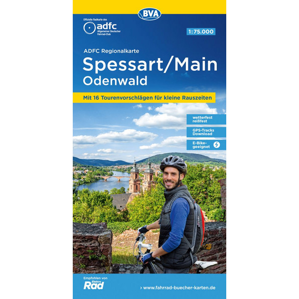 ADFC-REGIONALKARTE SPESSART/MAIN/ODENWALD, 1:75.000 Ansicht 1