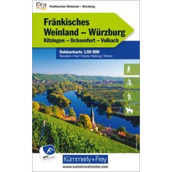 FRÄNKISCHES WEINLAND - WÜRZBURG NR. 56 OUTDOORKARTE - Karte Ansicht 1