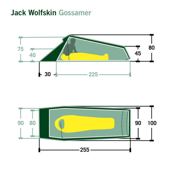 Jack Wolfskin GOSSAMER - Einpersonenzelt Ansicht 2