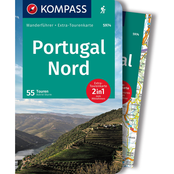 KOMPASS WANDERFÜHRER PORTUGAL NORD, 55 TOUREN Ansicht 1