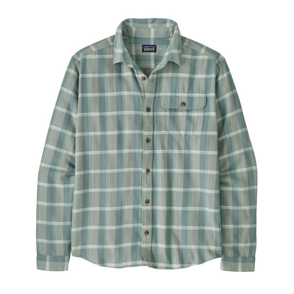 M'S L/S LW FJORD FLANNEL SHIRT Herren - Flanellhemd-MARINE LAYER: BLUE SAGE
