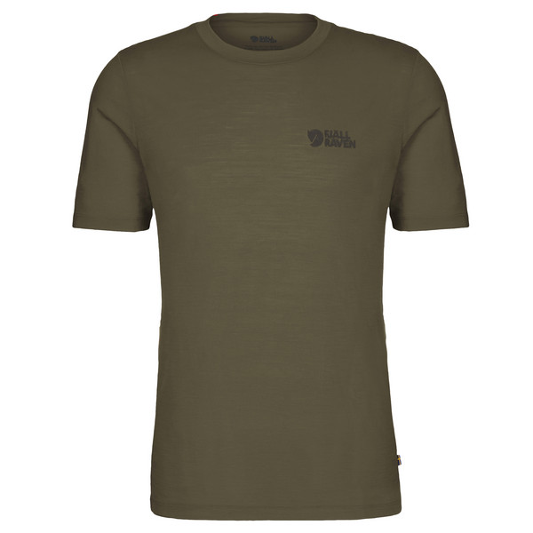 ABISKO WOOL LOGO SS M Herren - T-Shirt-LAUREL GREEN