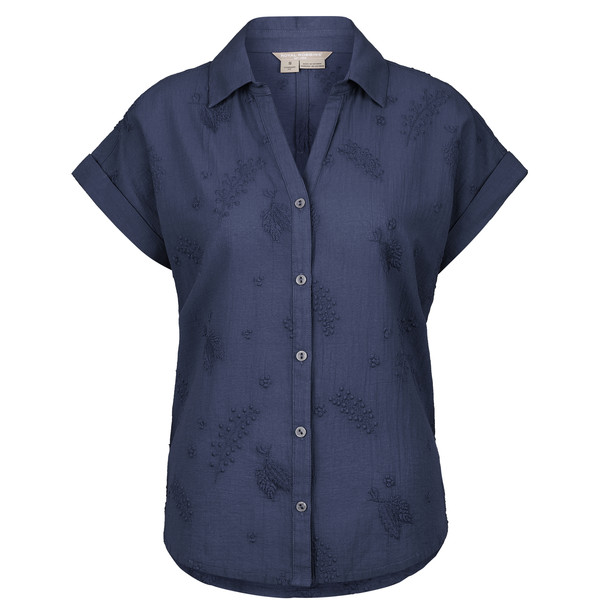 OASIS S/S Damen - Outdoor Bluse-NAVY