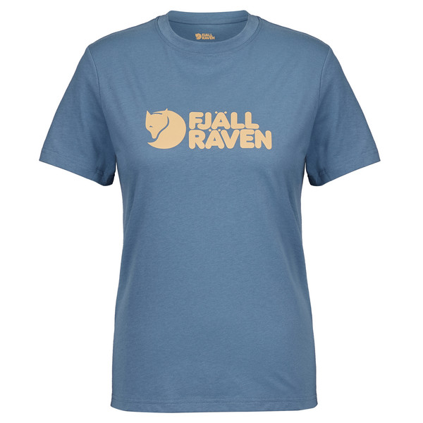 FJÄLLRÄVEN LOGO TEE W Damen - T-Shirt-DAWN BLUE