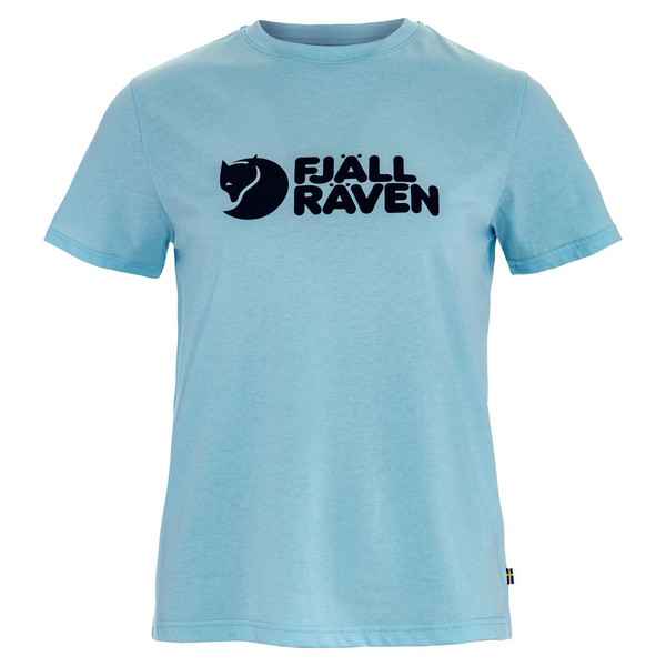 FJÄLLRÄVEN LOGO TEE W Damen - T-Shirt-BREEZE BLUE