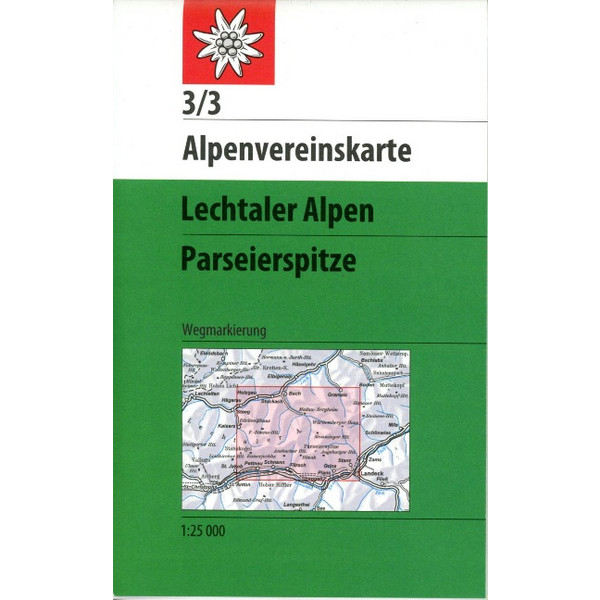 LECHTALER ALPEN - PARSEIERSPITZE 1:25 000 Ansicht 1