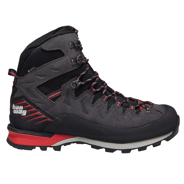 MAKRA PRO GTX Herren - Bergstiefel-ASPHALT/RED